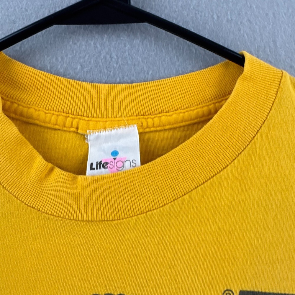 Vintage Vanderbilt University Shirt Mens Large Yellow Single Stitch 90s USA - Picture 5 of 16